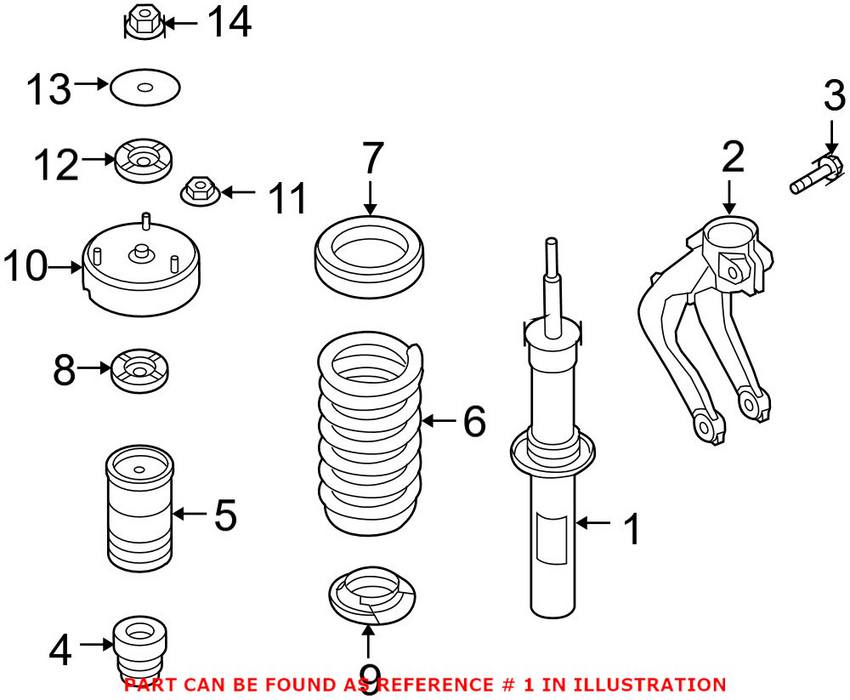 BMW Strut Assembly - Front 31326781917