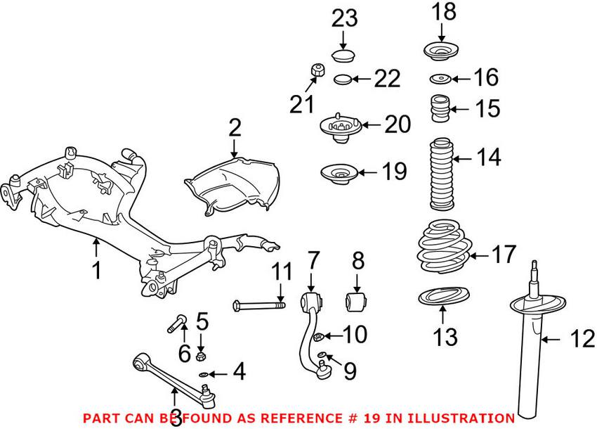 BMW Strut Mount Bearing - Front 31331090612