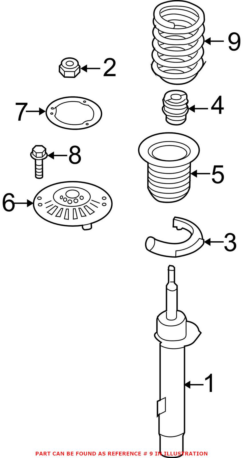 BMW Coil Spring - Front 31336851717