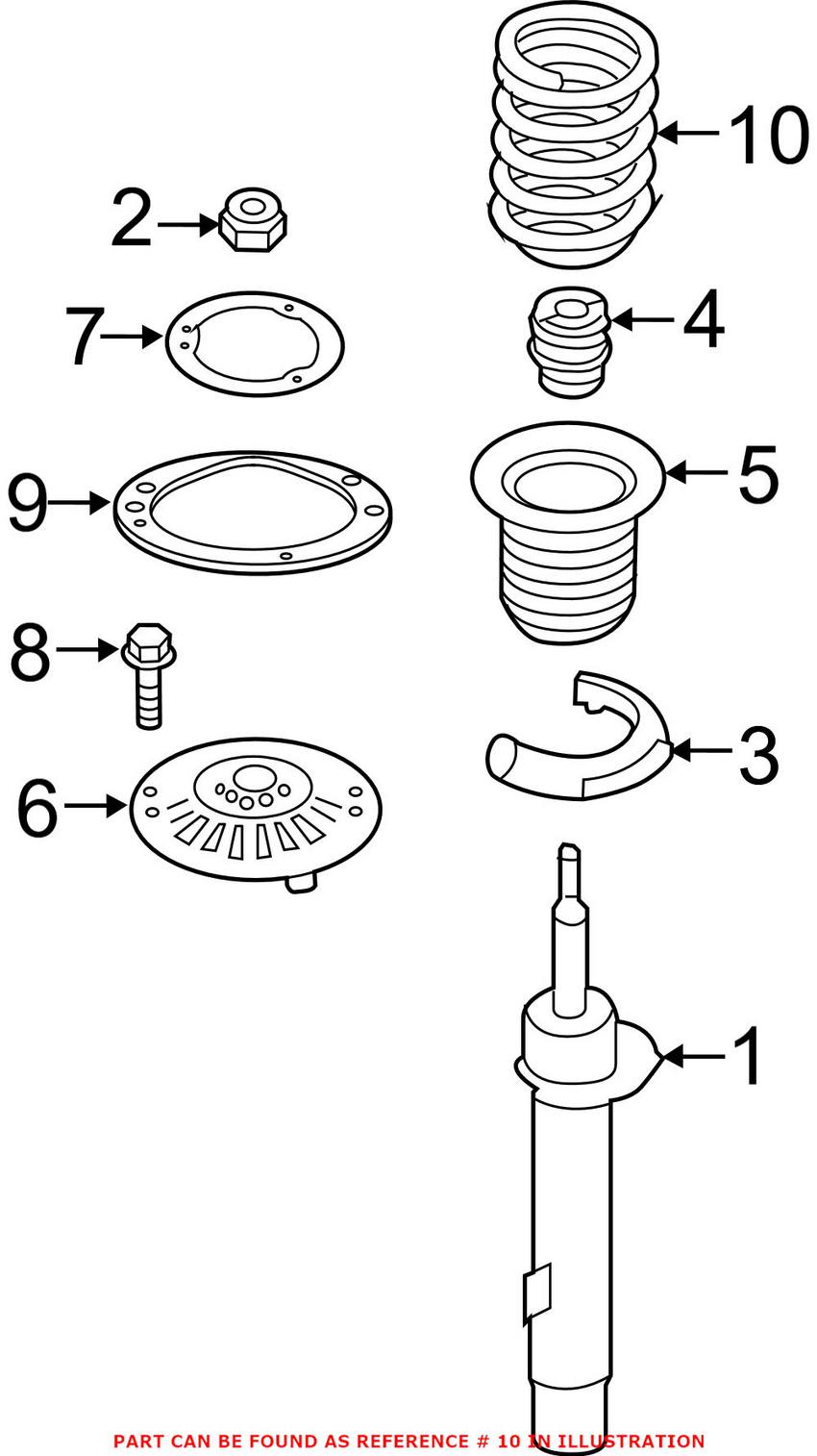 BMW Coil Spring - Front (Sport Suspension) 31336851923