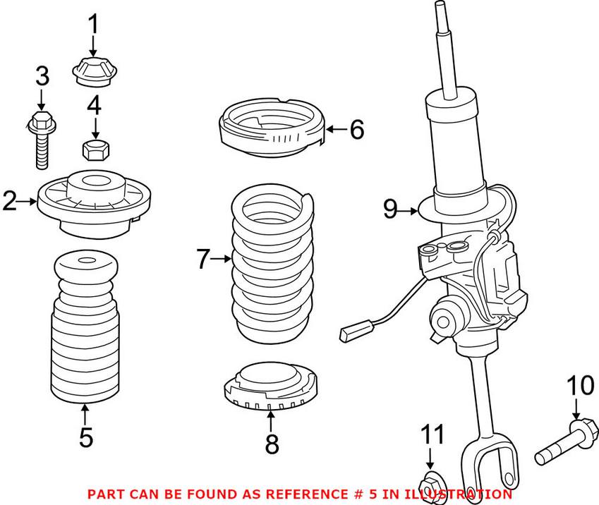 BMW Suspension Strut Bellows - Front 31336856436