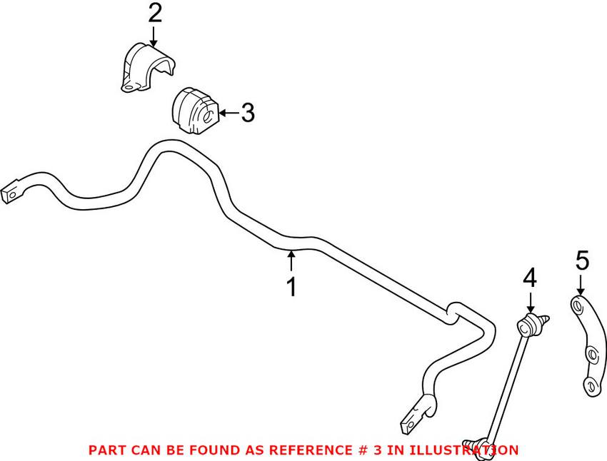 BMW Sway Bar Bushing - Front 31351092502