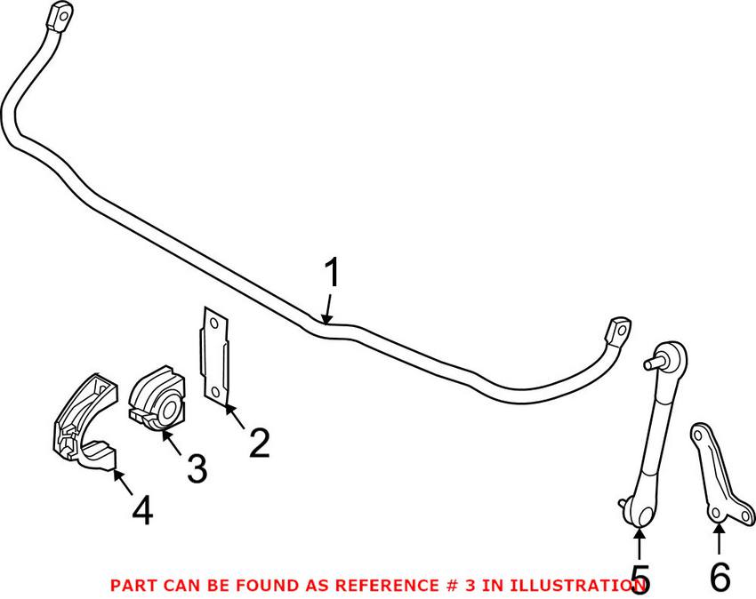 BMW Suspension Stabilizer Bar Bushing - Front 31352283071