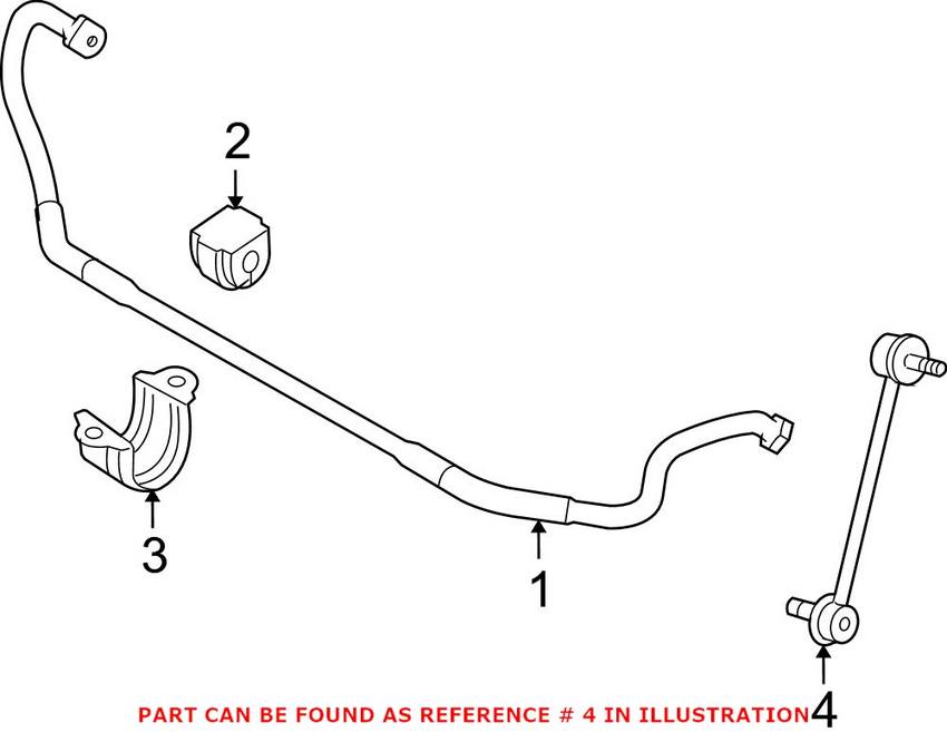 BMW Sway Bar End Link - Front Passenger Side 31356765934