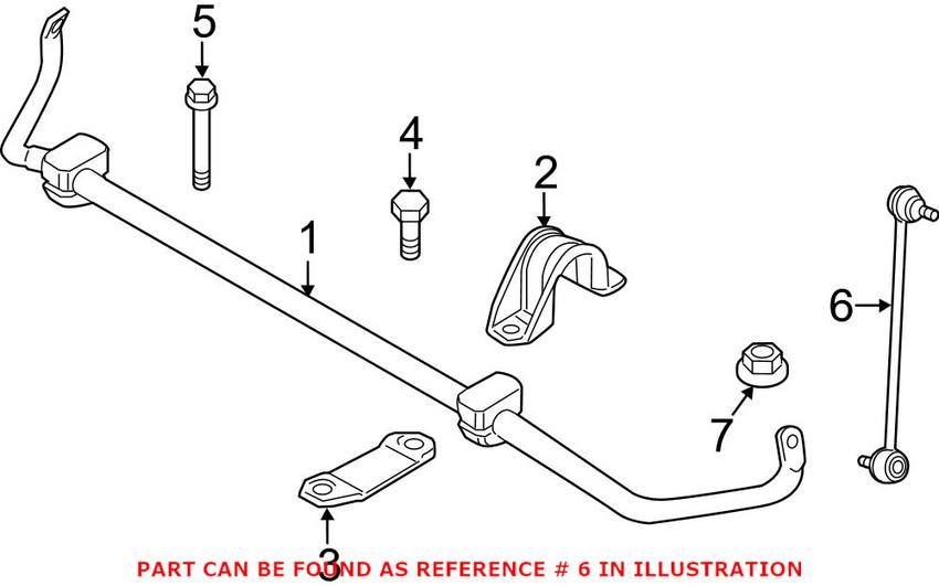 BMW Sway Bar End Link - Front 31356777319