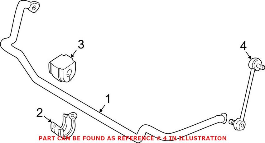 BMW Sway Bar End Link - Front 31356780847