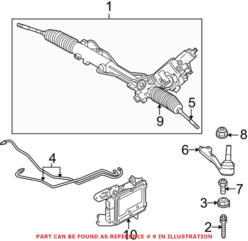 BMW Tie Rod Boot - Front Inner 32106765234