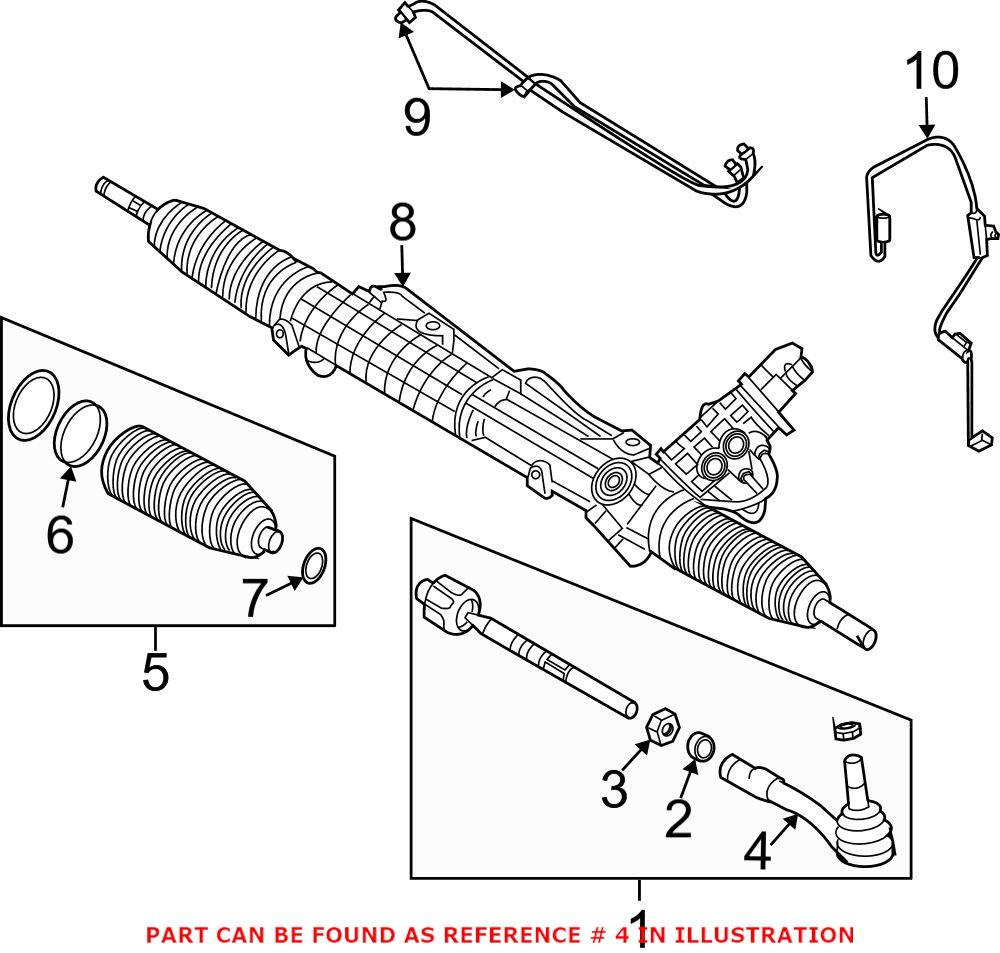 BMW Tie Rod End - Front Outer 32106776946