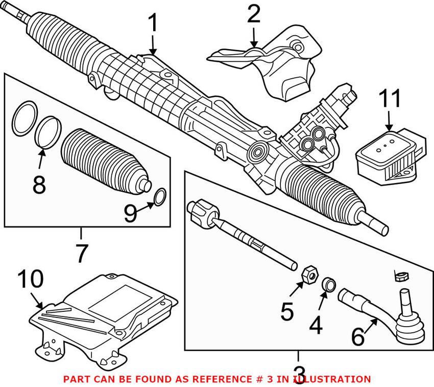 BMW Tie Rod Assembly - Front 32106777479