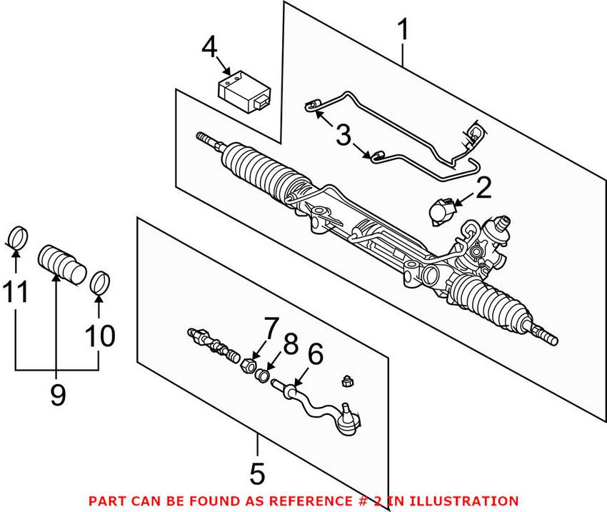 Power Steering Assist Motor - Front