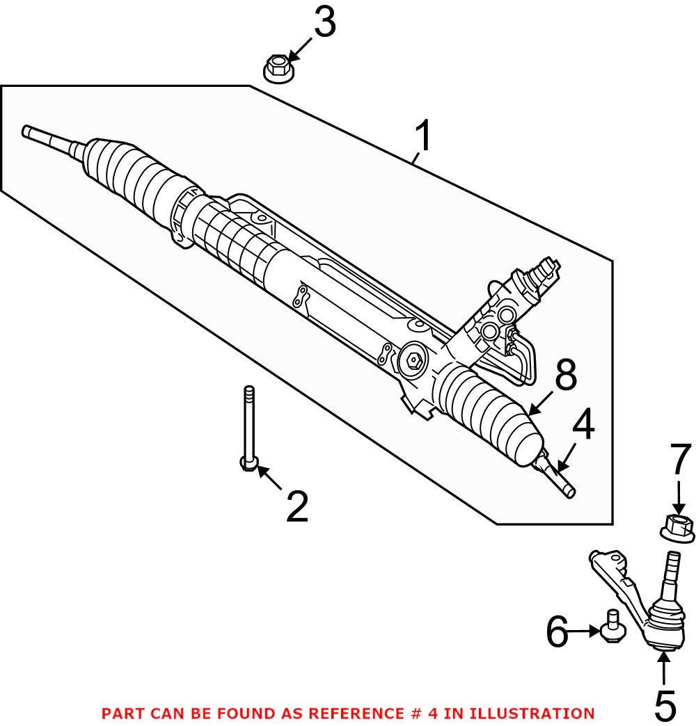 BMW Tie Rod Assembly - Front Driver Side 32106793621