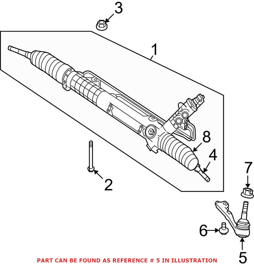 BMW Tie Rod End - Front Driver Side Outer 32106793623