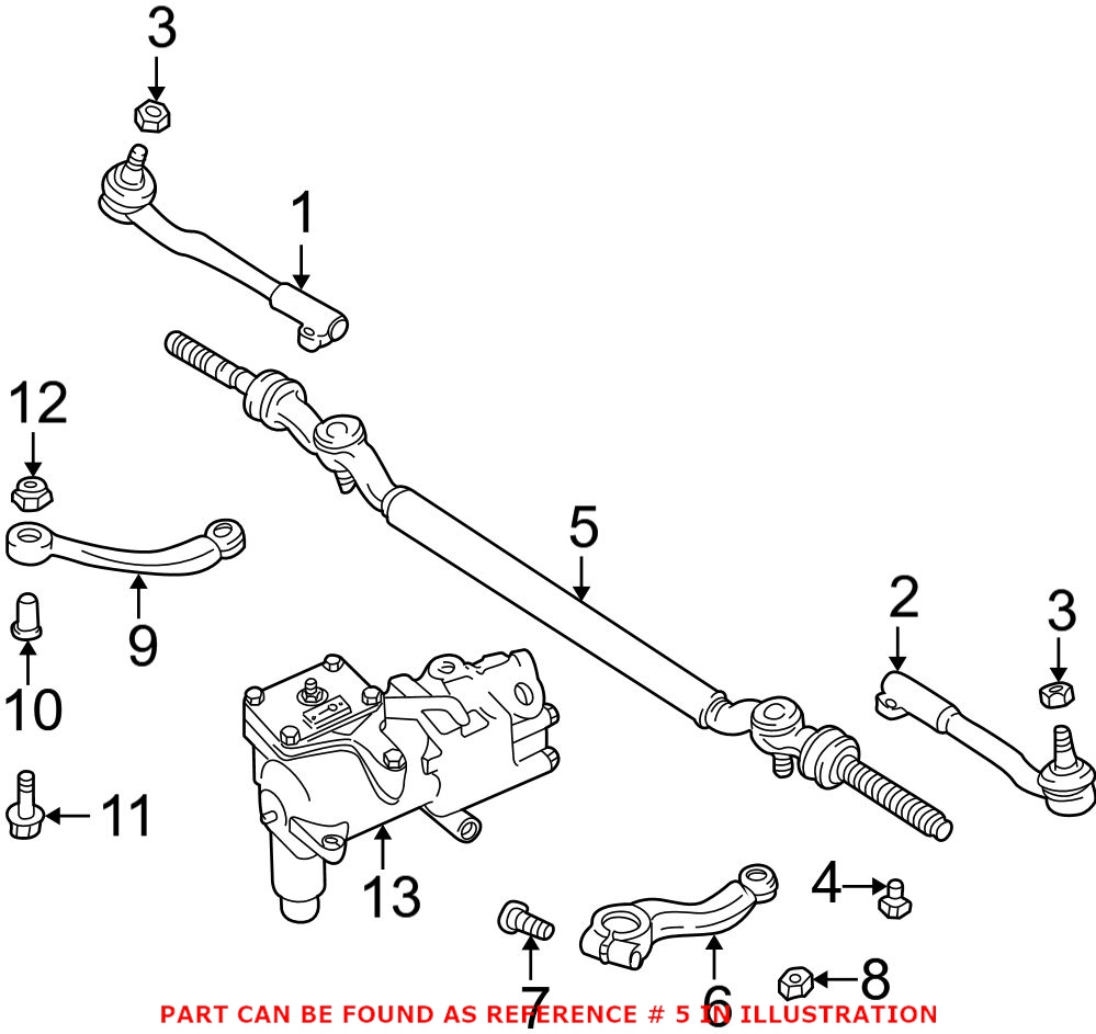 BMW Steering Drag Link 32211096059