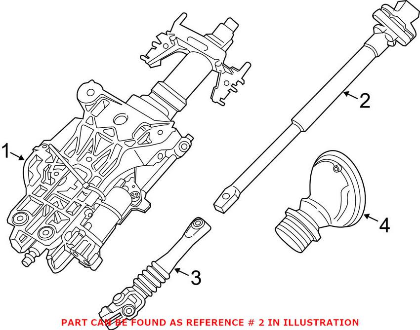 BMW Steering Shaft - Lower 32306776108