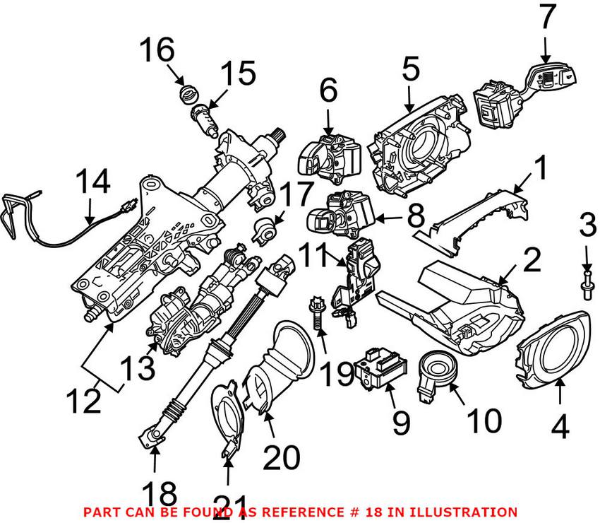 BMW Steering Shaft 32306786703