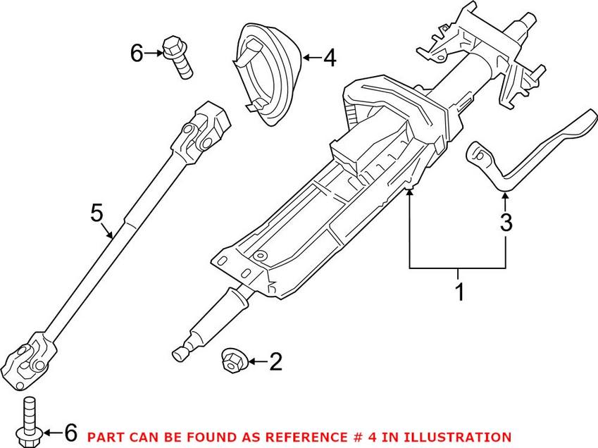 BMW Steering Coupling Boot 32306858470