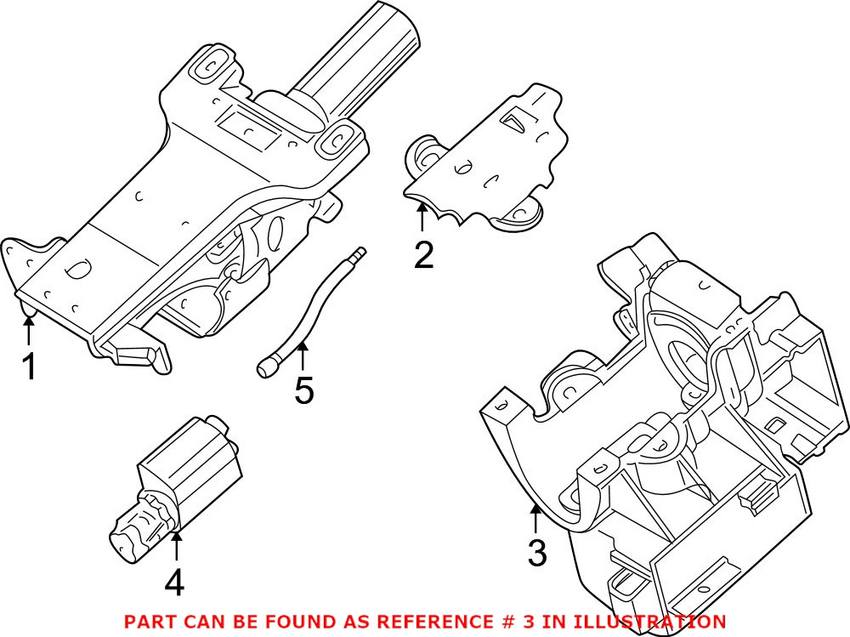 BMW Steering Column Lock 32326758211