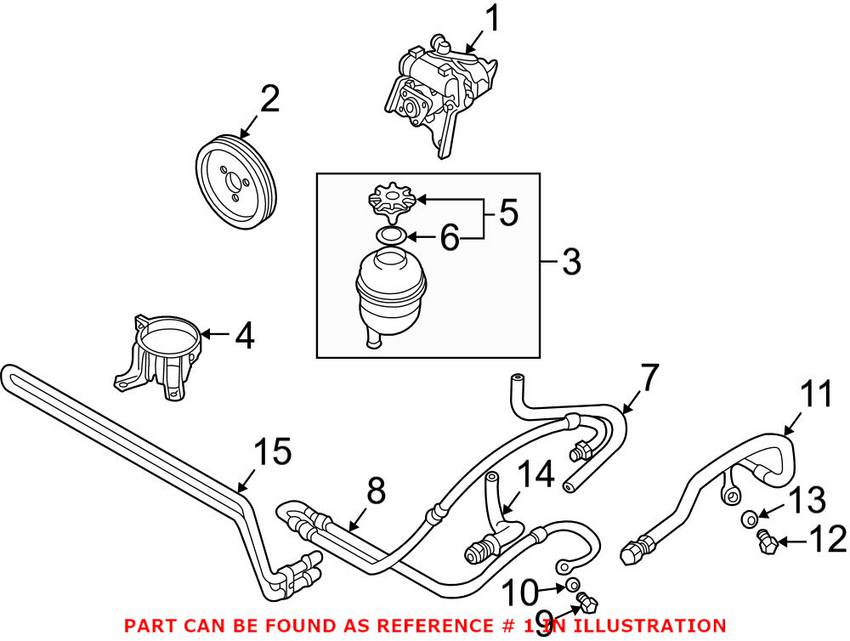 BMW Power Steering Pump (New) 32416753274