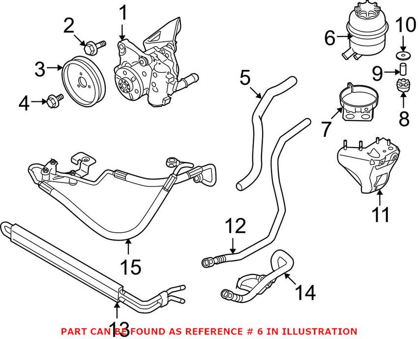 BMW Power Steering Reservoir - Front 32416767161