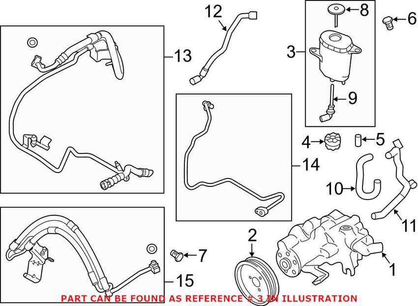 BMW Power Steering Reservoir 32416776240