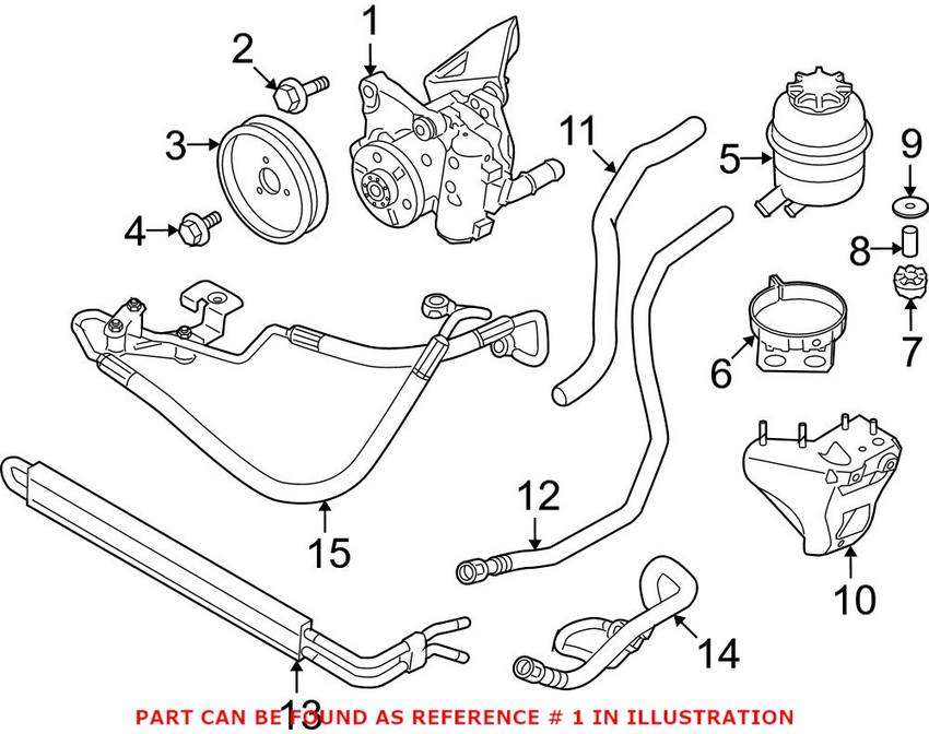 BMW Power Steering Pump (New) 32416779244