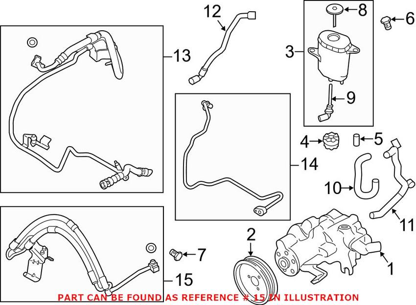 BMW Power Steering Line 32416786573