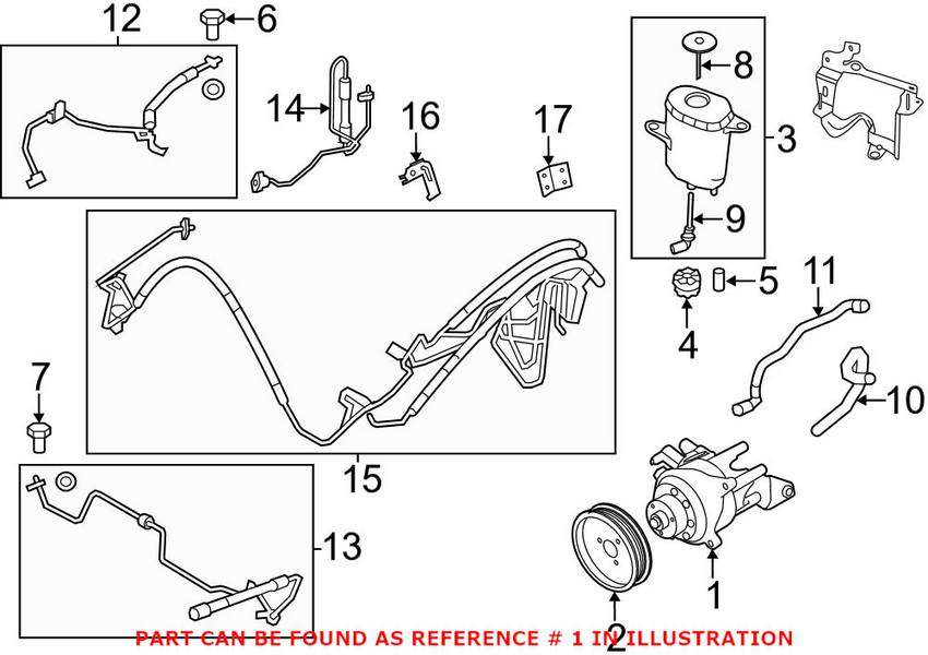 BMW Power Steering Pump 32416850590