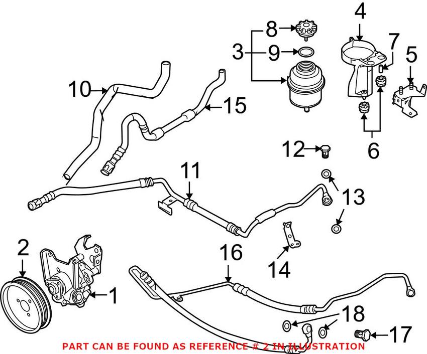 BMW Power Steering Pump Pulley 32427537862