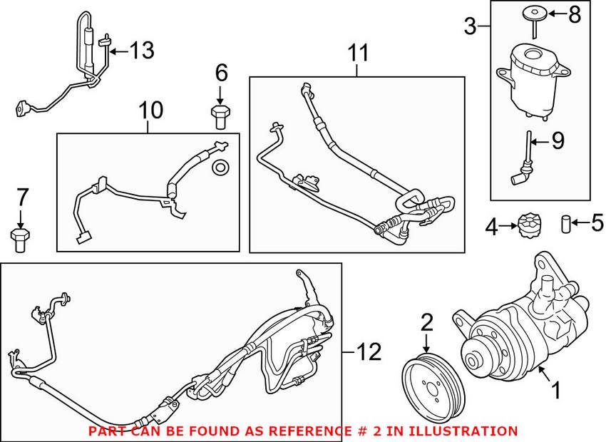 BMW Power Steering Pump Pulley 32427582943