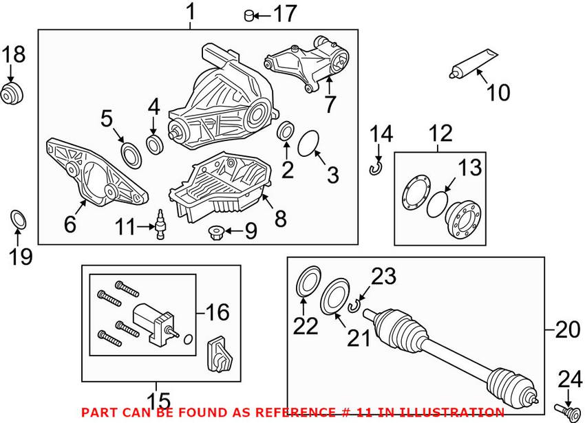 BMW Differential Oil Temperature Sensor 33107847469