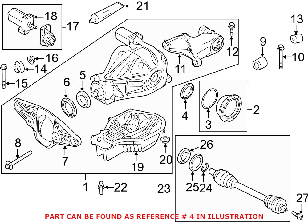 BMW Axle Seal - Rear 33137596788