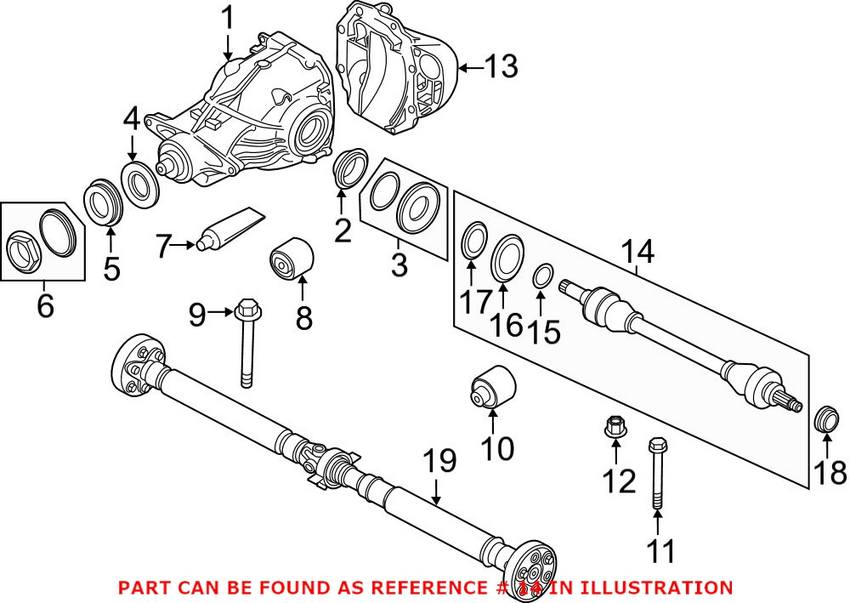 BMW CV Axle Assembly - Rear Driver Left 33207647027