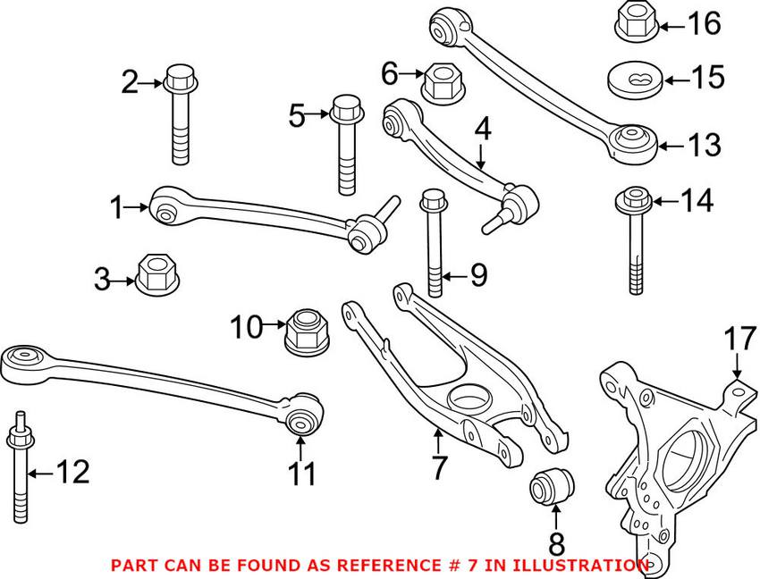 BMW Suspension Control Arm - Rear Lower 33322284533