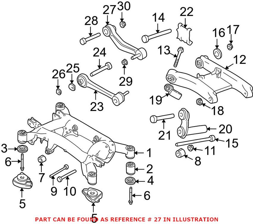 BMW Control Arm - Rear Passenger Side Upper 33326767832