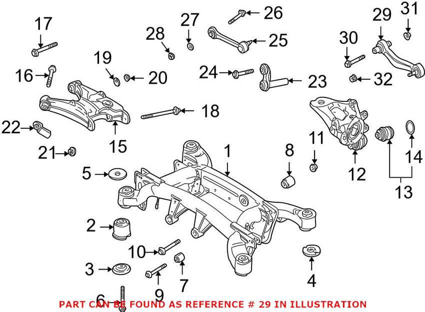 BMW Control Arm - Rear Passenger Side Upper 33326770860