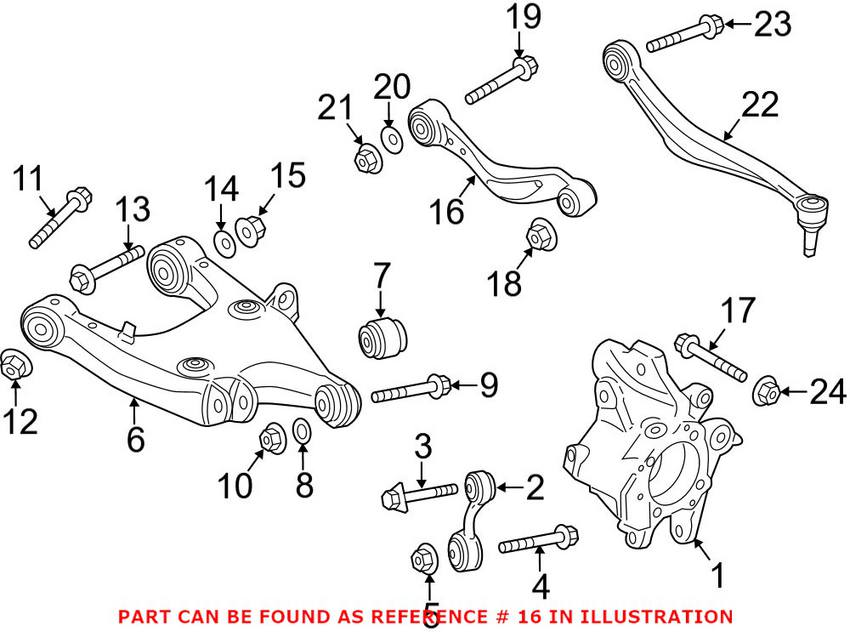 BMW Control Arm - Rear Upper Forward 33326779851