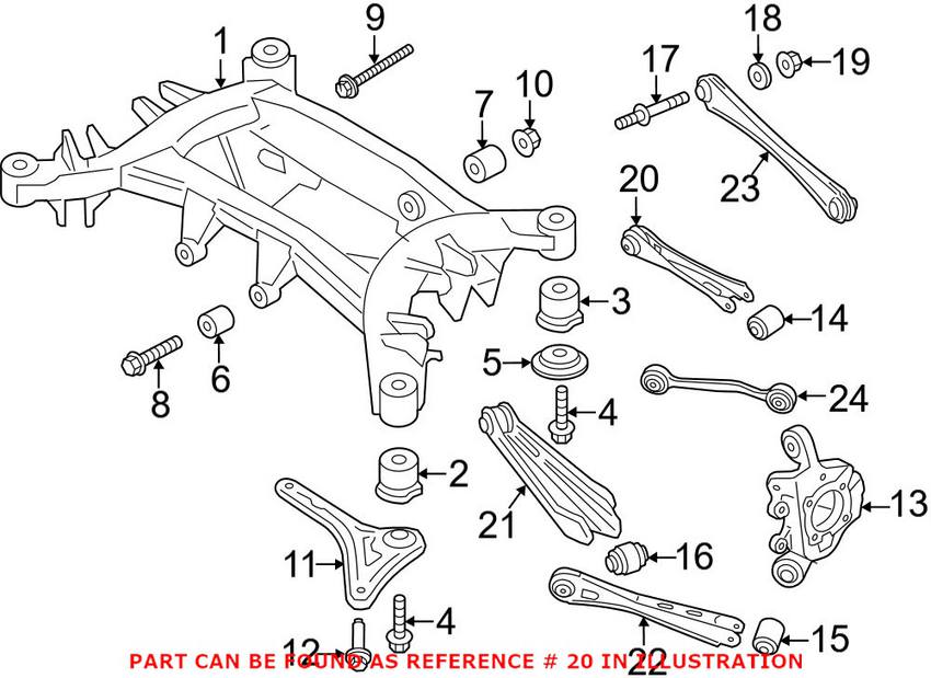 BMW Control Arm - Rear Upper Rearward 33326786981