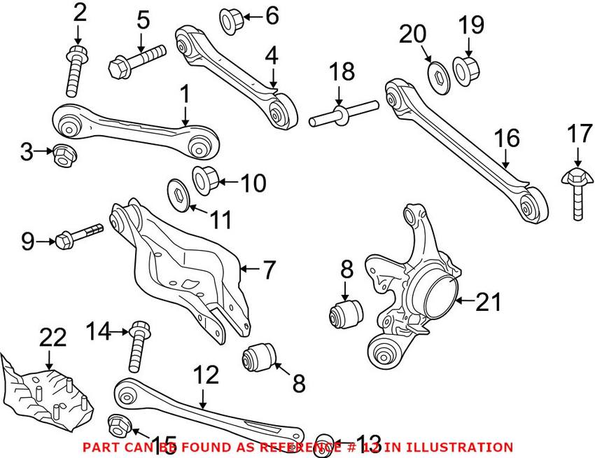 BMW Trailing Arm - Rear (w/ Inner Bushing) 33326792525