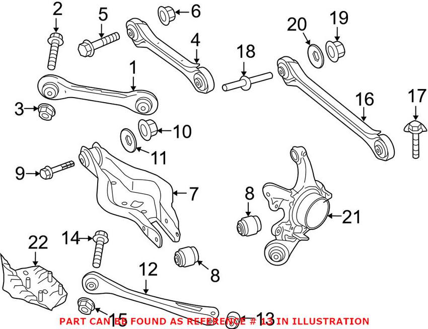 BMW Suspension Control Arm Bushing - Rear 33326792551