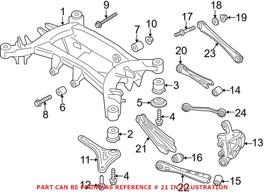 BMW Control Arm - Rear Lower 33326795812