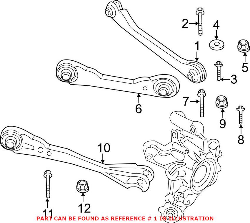 BMW Lateral Arm - Rear Driver Left 33326861125