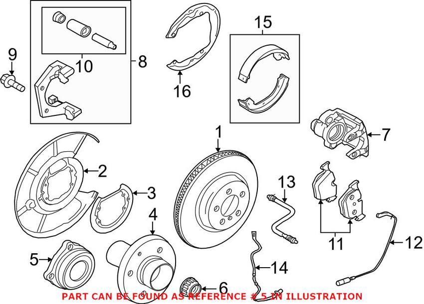 BMW Wheel Bearing - Rear 33406850159