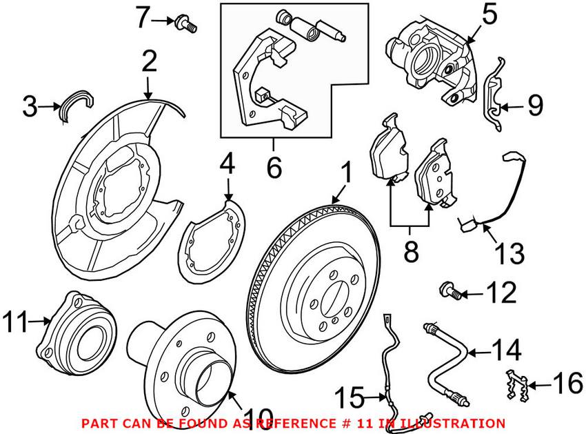 BMW Wheel Bearing - Rear 33412282675