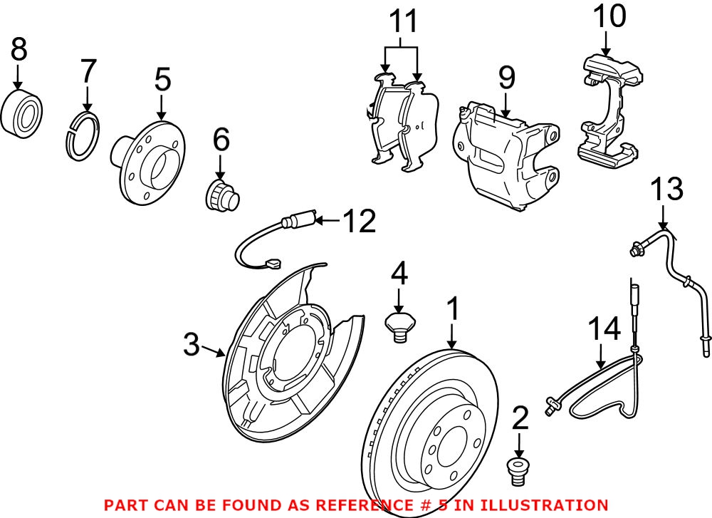 BMW Wheel Hub - Rear 33416760056