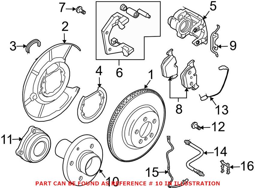 BMW Wheel Bearing Hub - Rear 33416765071