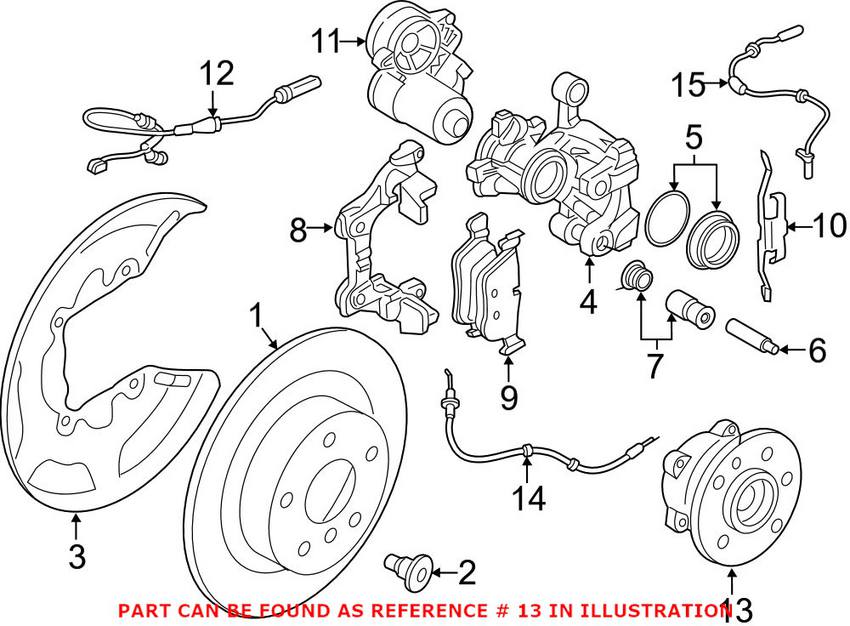 BMW Wheel Bearing and Hub Assembly - Rear 33416851589