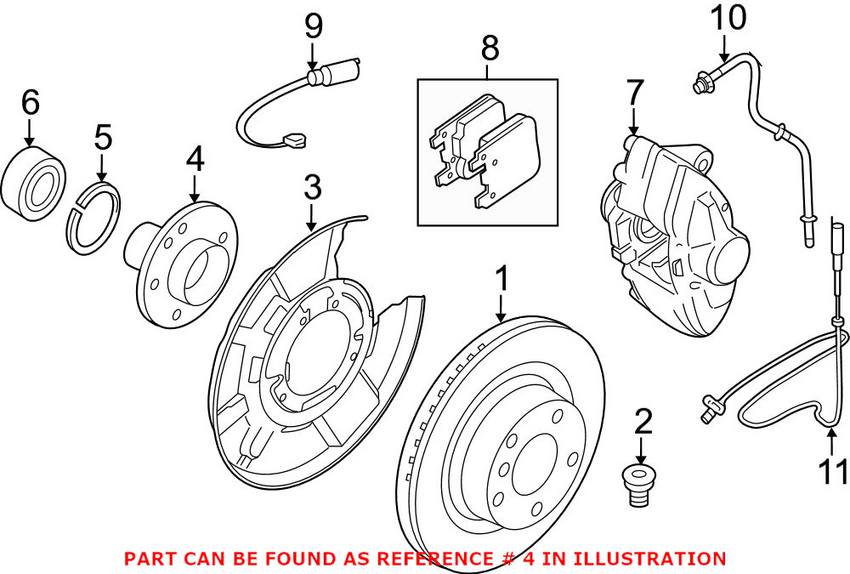 BMW Wheel Hub - Rear 33416867262