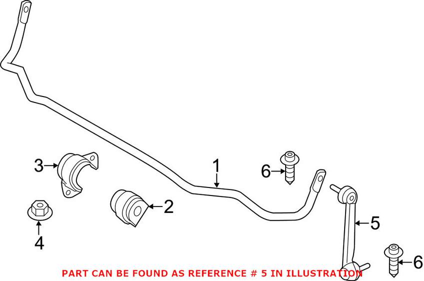 BMW Sway Bar End Link - Rear 33502284618