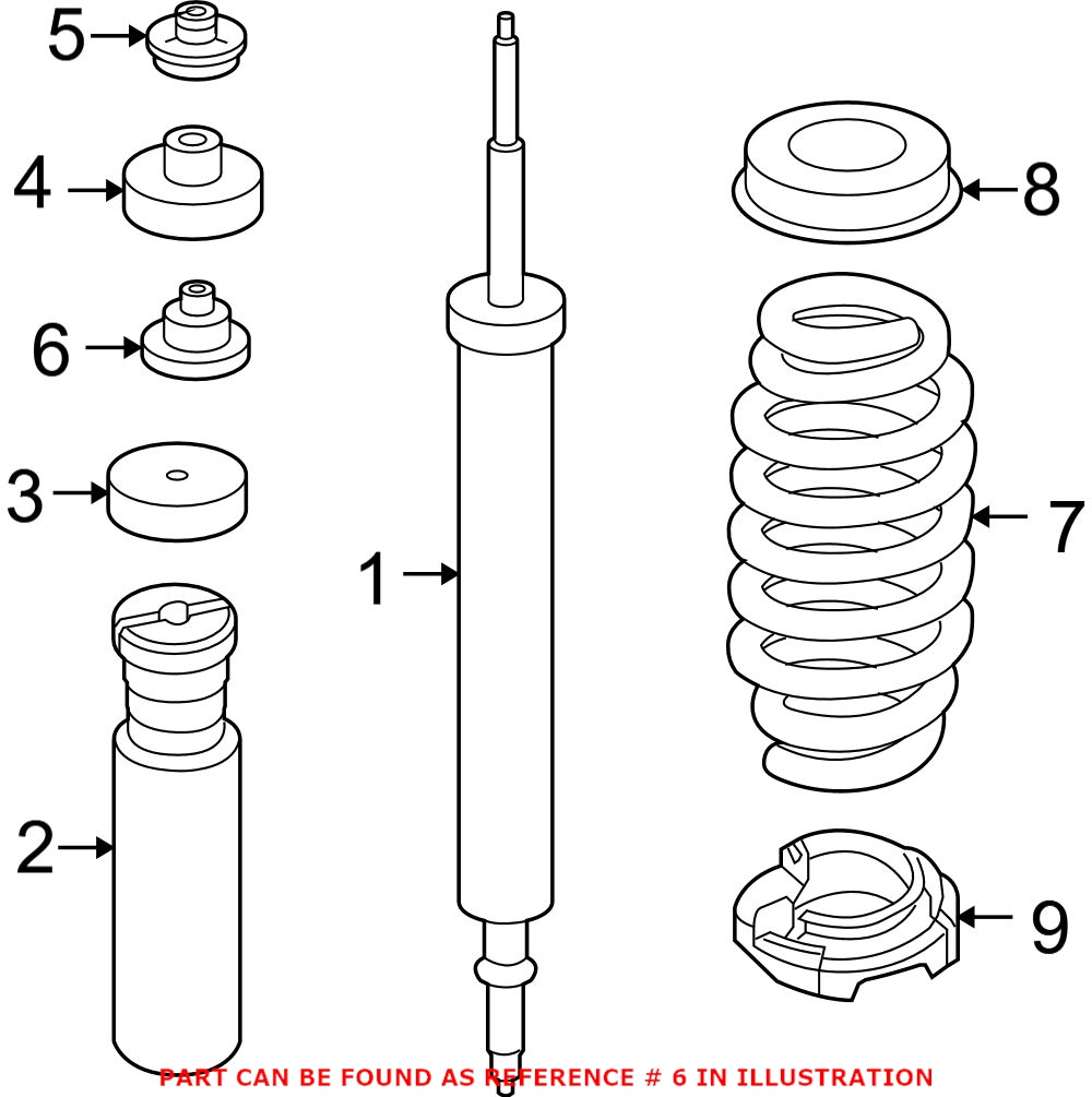 BMW Shock Mount Guide - Rear Lower 33506771738