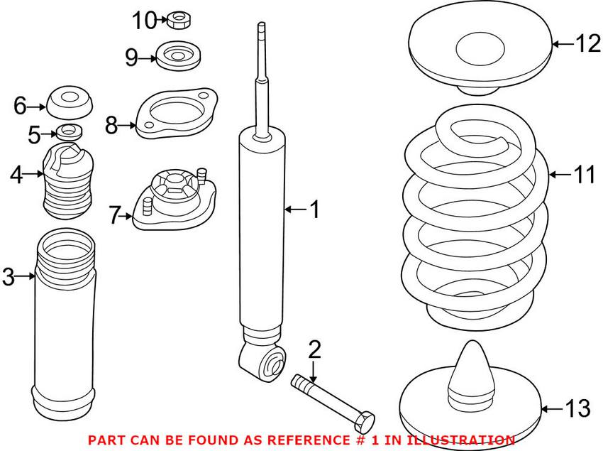 BMW Shock Absorber - Rear 33526750781